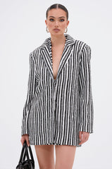 NORTH AVE CROCHET BLAZER