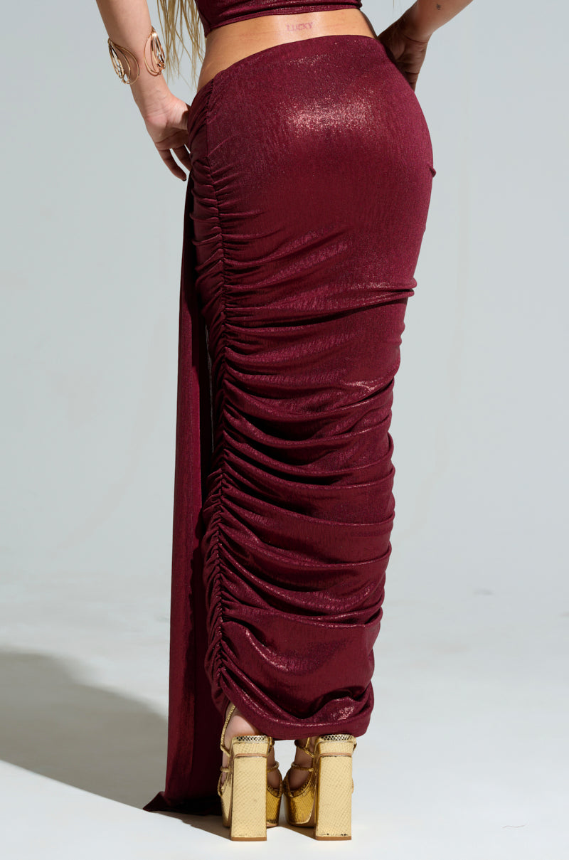 ALL OF THE GLAMOUR SLINKY MAXI SKIRT