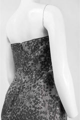 Adrianna Papell - Strapless Stylistic Print Sheath Dress 41906980SC