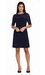 Adrianna Papell - Stripe Fitted Dress AP1D103882SC