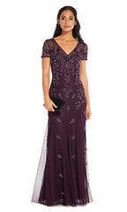 Adrianna Papell - Long Embellished Sheath Dress AP1E203711SC