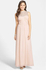Adrianna Papell - Embellished High Neck Chiffon Gown 231M70230SC
