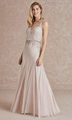 Adrianna Papell Evening - Sleeveless Blouson Bead Embellished Dress 40280SC