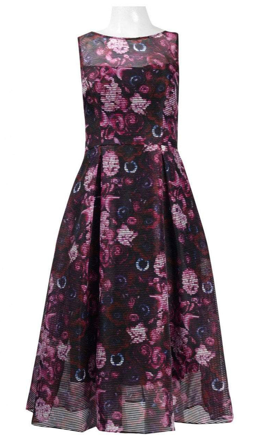 Adrianna Papell - AP1D101885SC Sleeveless Multi-Print Dress