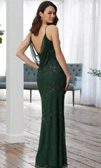 Adrianna Papell Platinum 40366 - Sleeveless V-neck Evening Dress