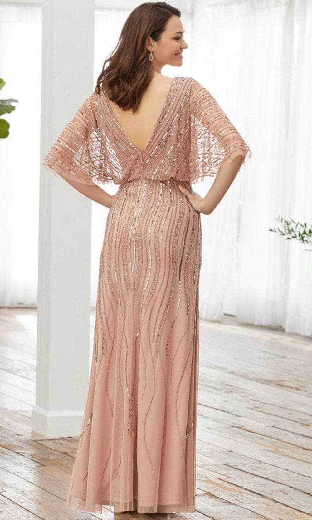 Adrianna Papell Platinum 40375 - Faux Wrap Evening Dress