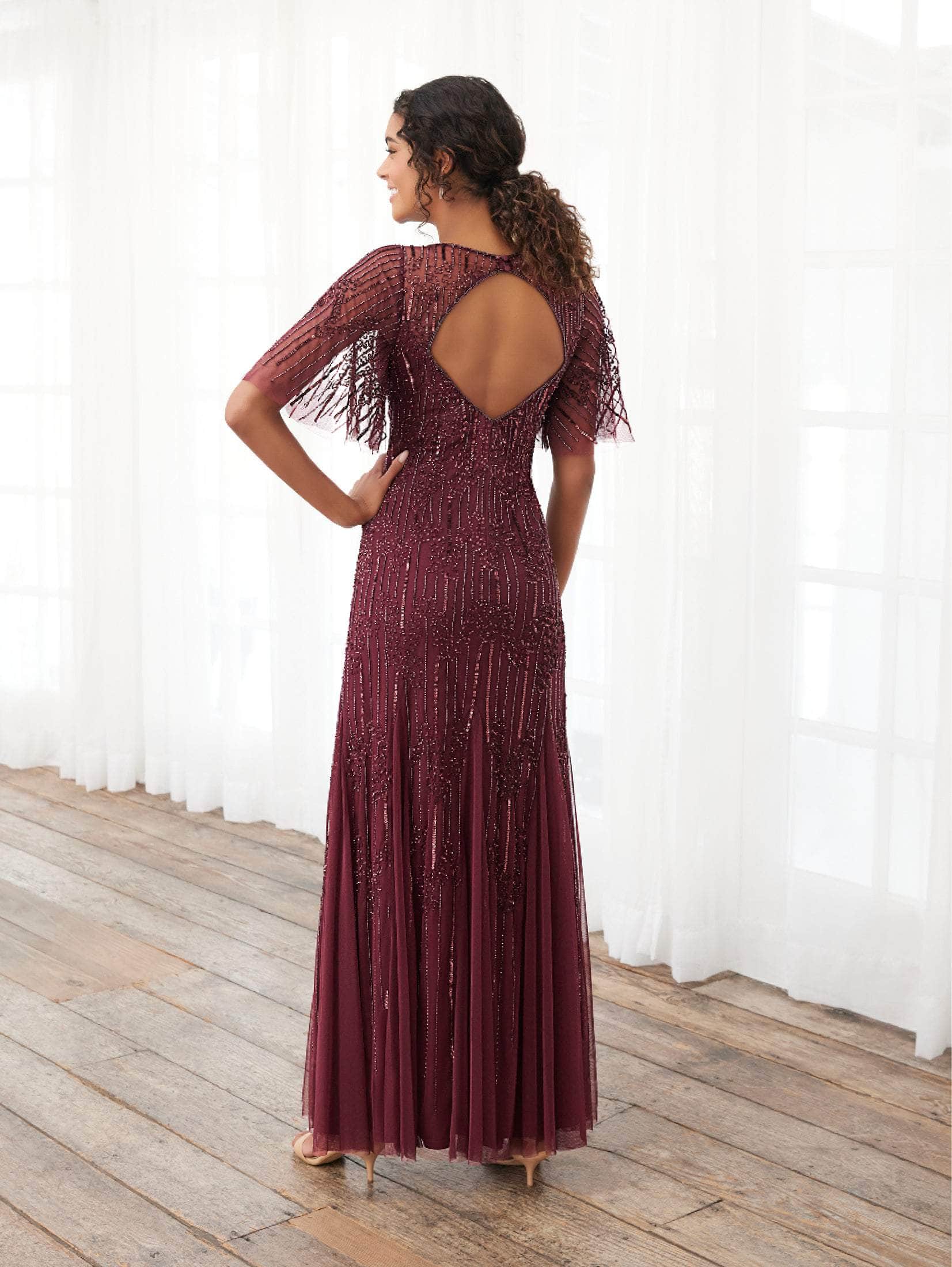 Adrianna Papell Platinum - 40395 Back Cutout Evening Dresses