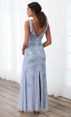 Adrianna Papell Platinum 40397 - Beaded A-Line Long Dress