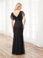 Adrianna Papell Platinum - 40401 V Back Evening Dresses