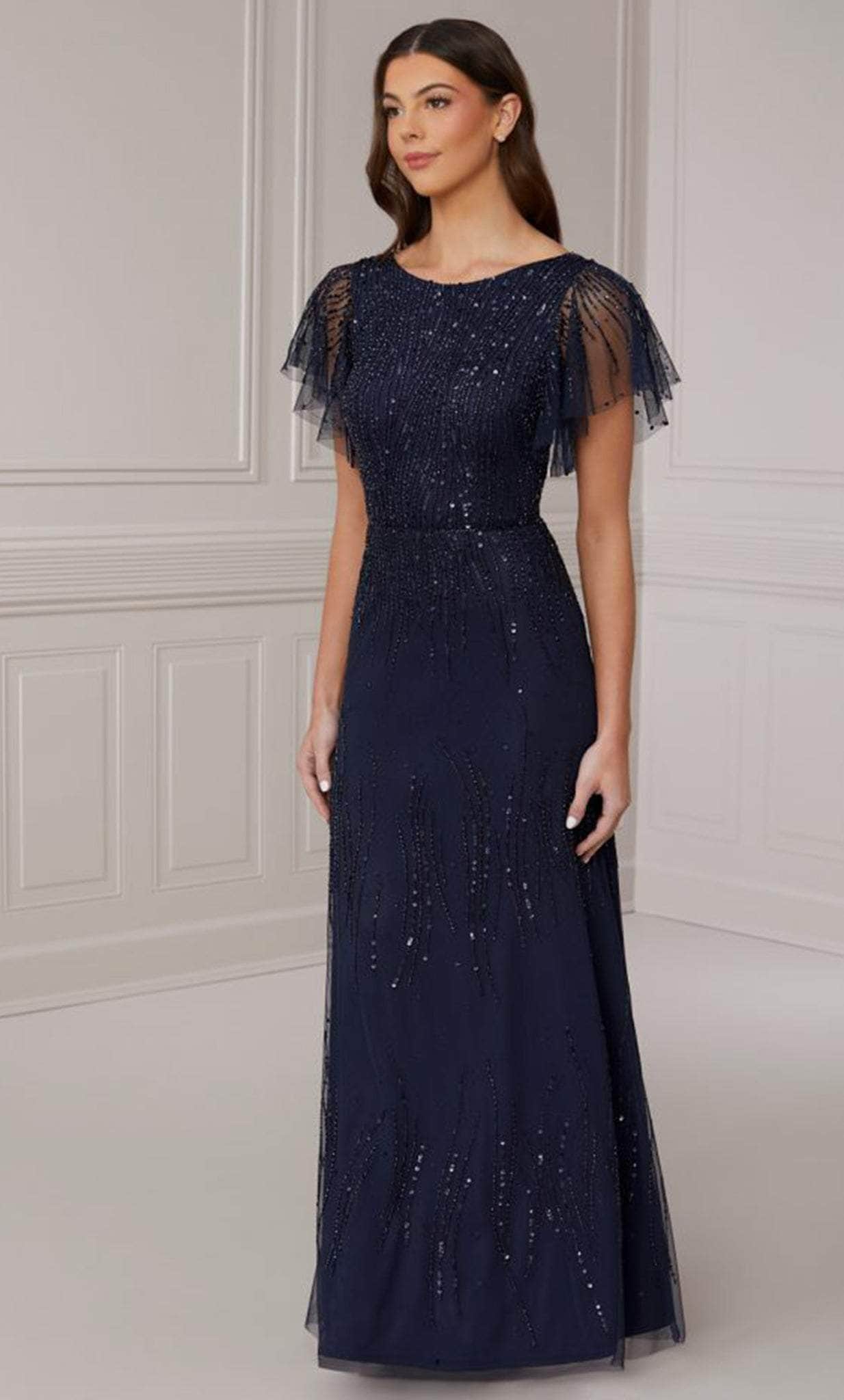 Adrianna Papell Platinum 40418 - Formal Full Length Sheath Gown