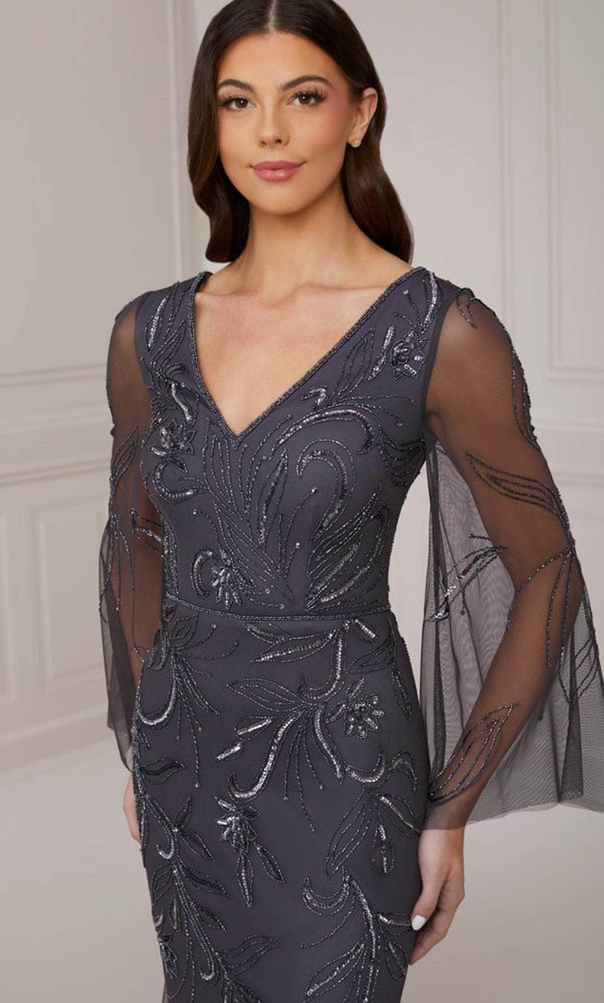 Adrianna Papell Platinum 40419 - Sheath Evening Gown