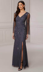 Adrianna Papell Platinum 40419 - Sheath Evening Gown