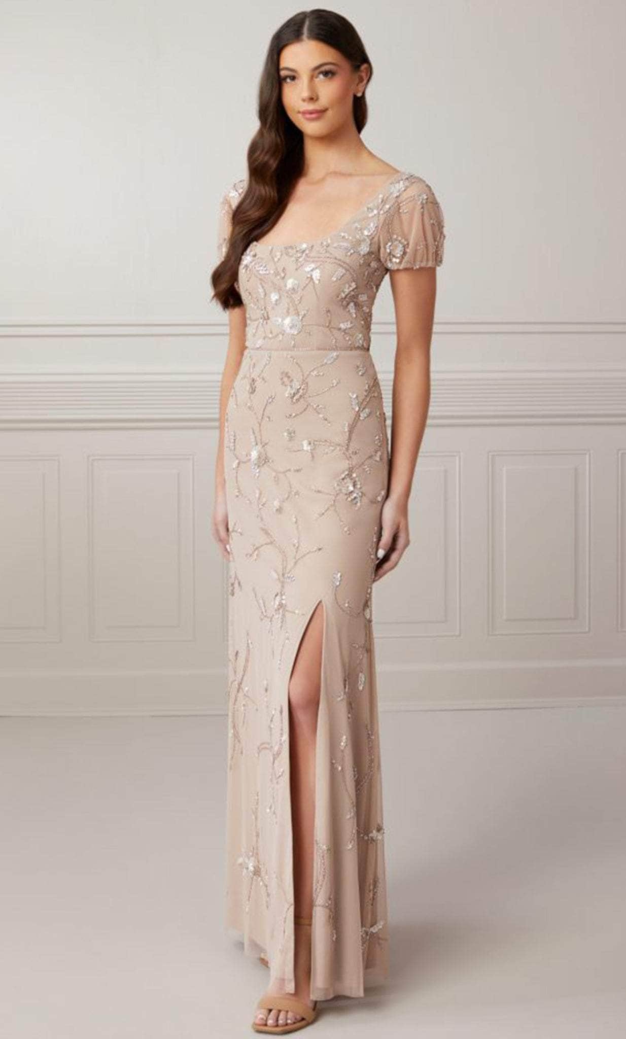 Adrianna Papell Platinum 40423 - Simple Slit Dress