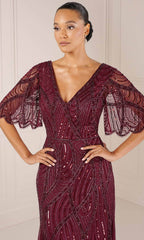 Adrianna Papell Platinum 40436 - Flutter Evening Dress