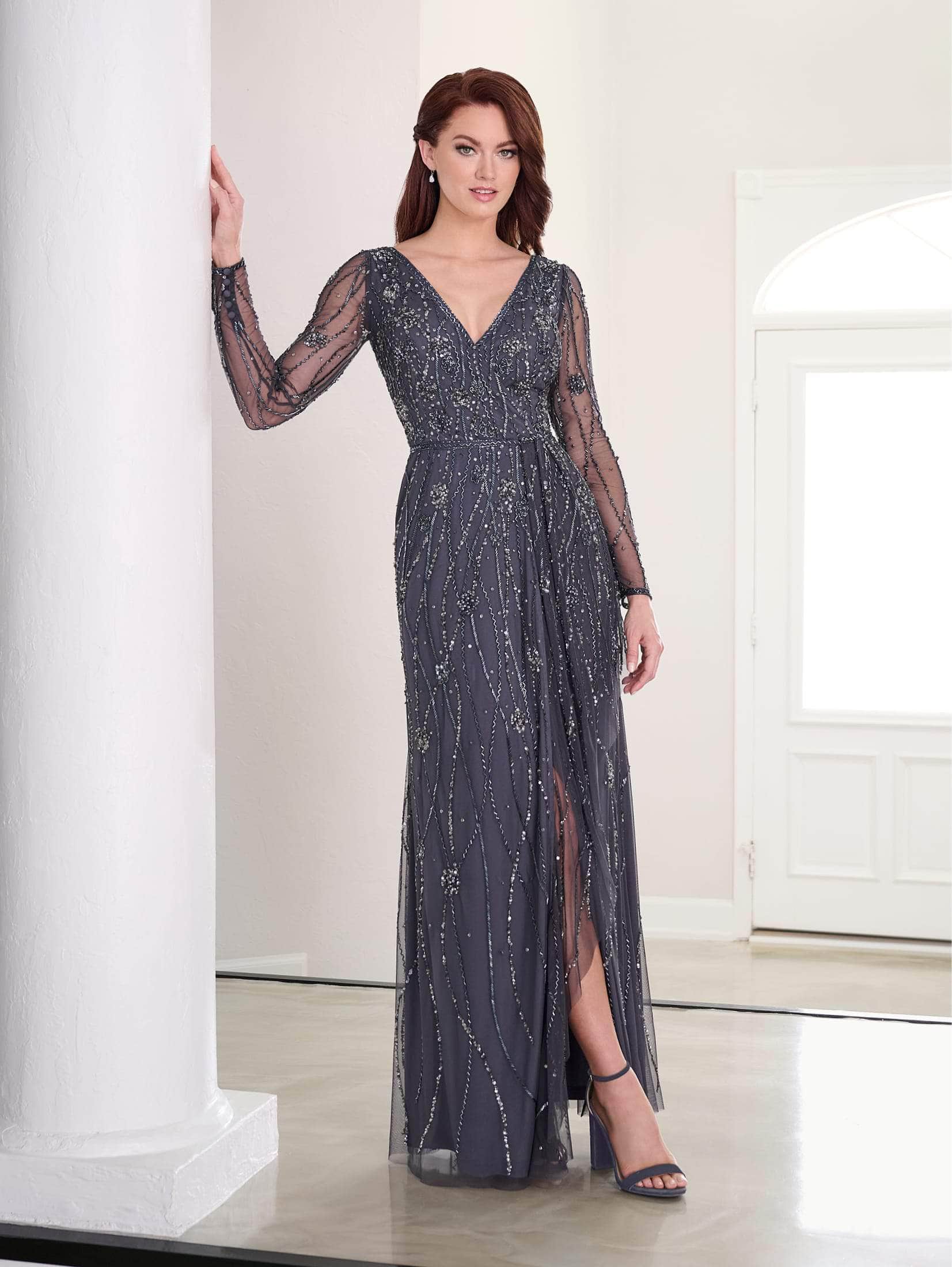 Adrianna Papell 40454 - Long Sleeve Formal Dress