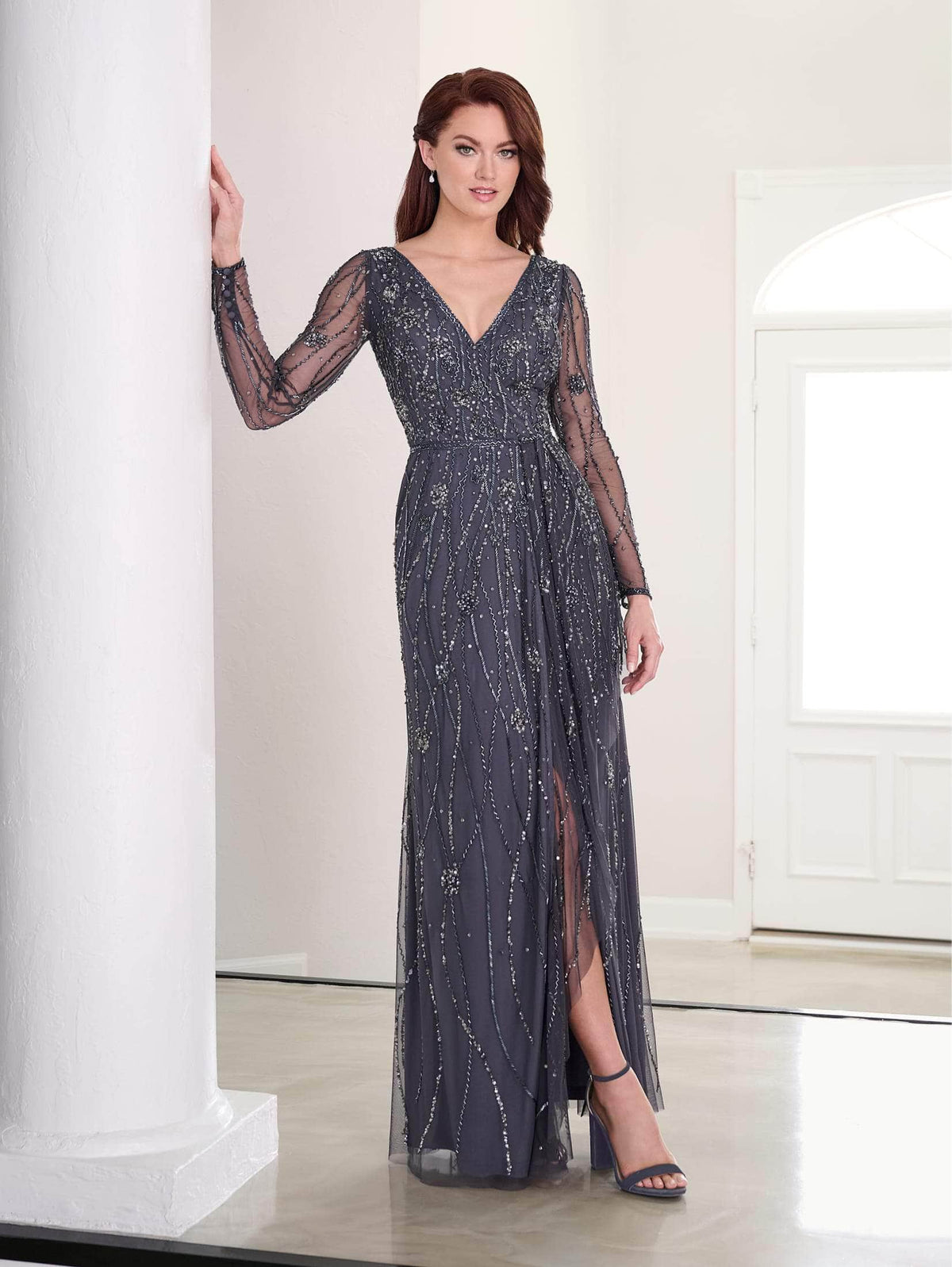 Adrianna Papell 40454 - Long Sleeve Formal Dress
