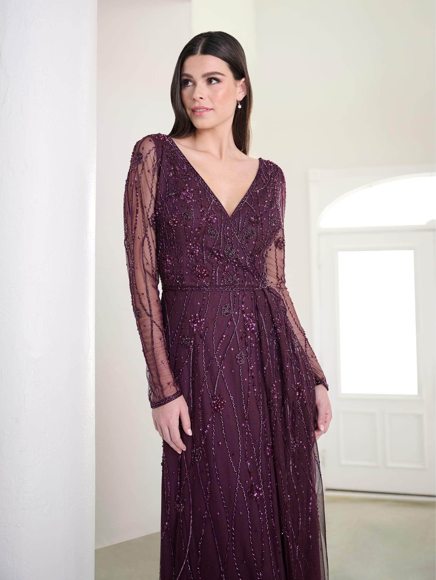 Adrianna Papell 40454 - Long Sleeve Formal Dress