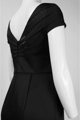 Adrianna Papell - 81909150 Short Sleeve Seamed Evening Dress