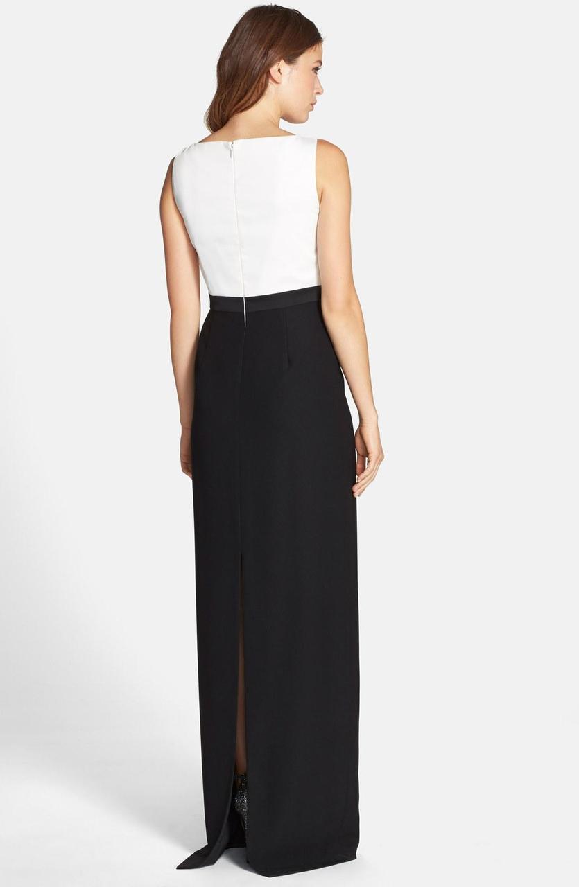 Adrianna Papell - Long Beaded Waist Dress with Bolero 81907700SC