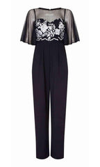 Adrianna Papell - AP1E205755SC Flutter Sleeves Jumpsuit