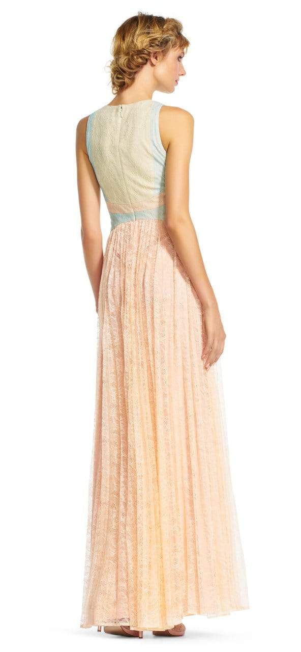 Adrianna Papell - Pastel Color Block A-Line Dress AP1E200930SC