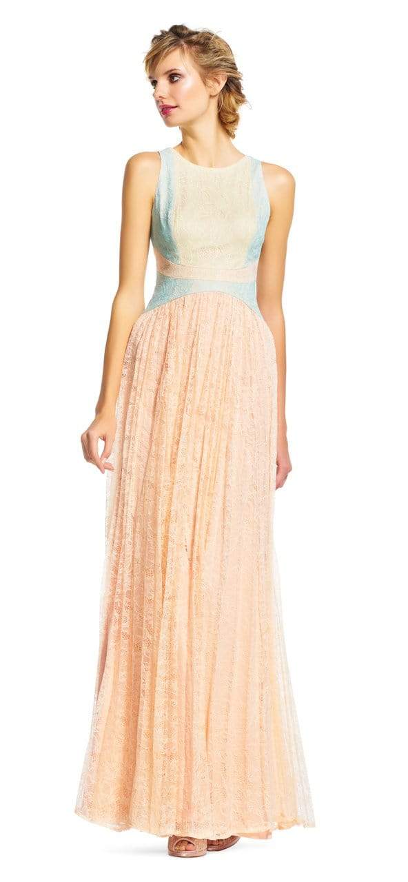 Adrianna Papell - Pastel Color Block A-Line Dress AP1E200930SC