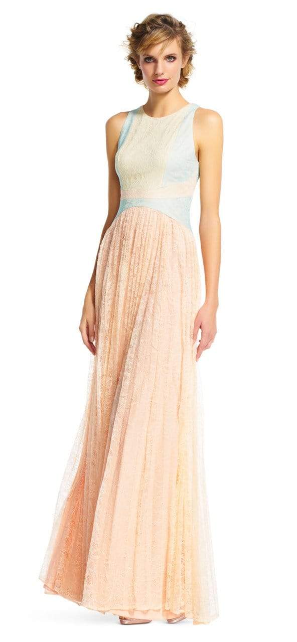 Adrianna Papell - Pastel Color Block A-Line Dress AP1E200930SC