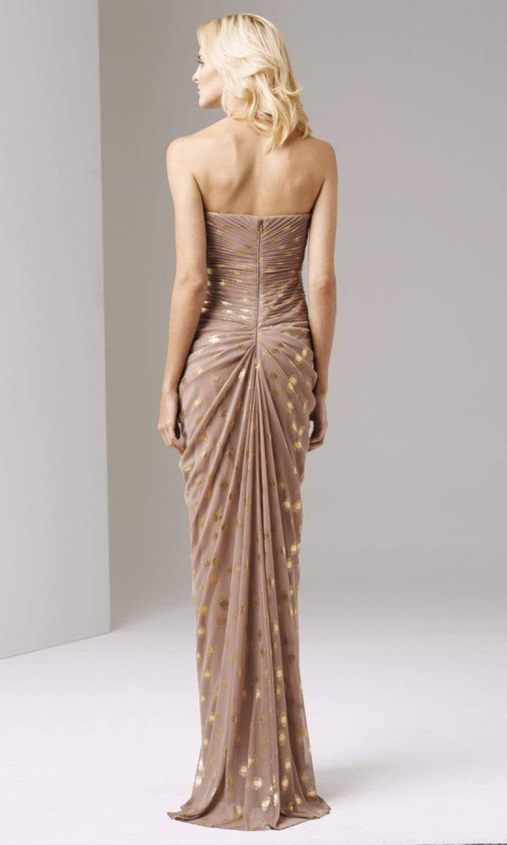 Adrianna Papell - Bead Cluster Sweetheart Sheath Evening Dress 91869580SC