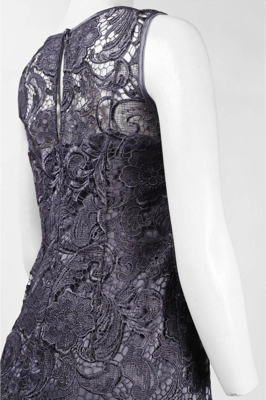 Adrianna Papell - 41863800SC Embroidered Lace Fitted Dress