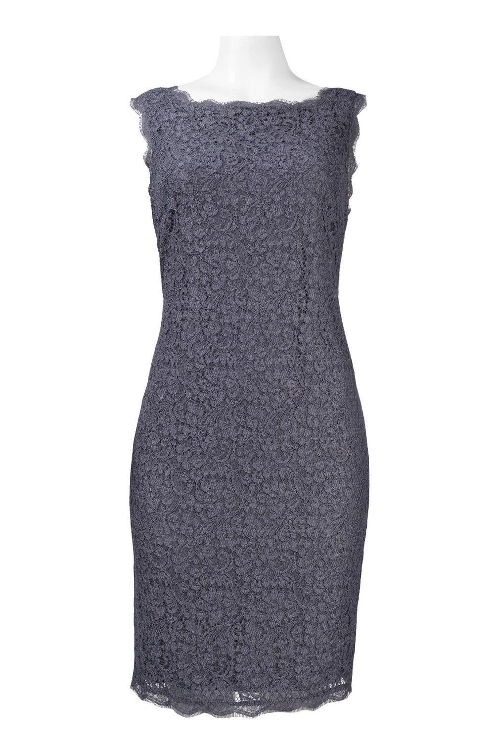 Adrianna Papell - 41871750SC Sleeveless Scallop Fitted Dress