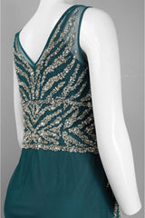 Adrianna Papell - 41886540SC Sequined V-neck Sheath Dress