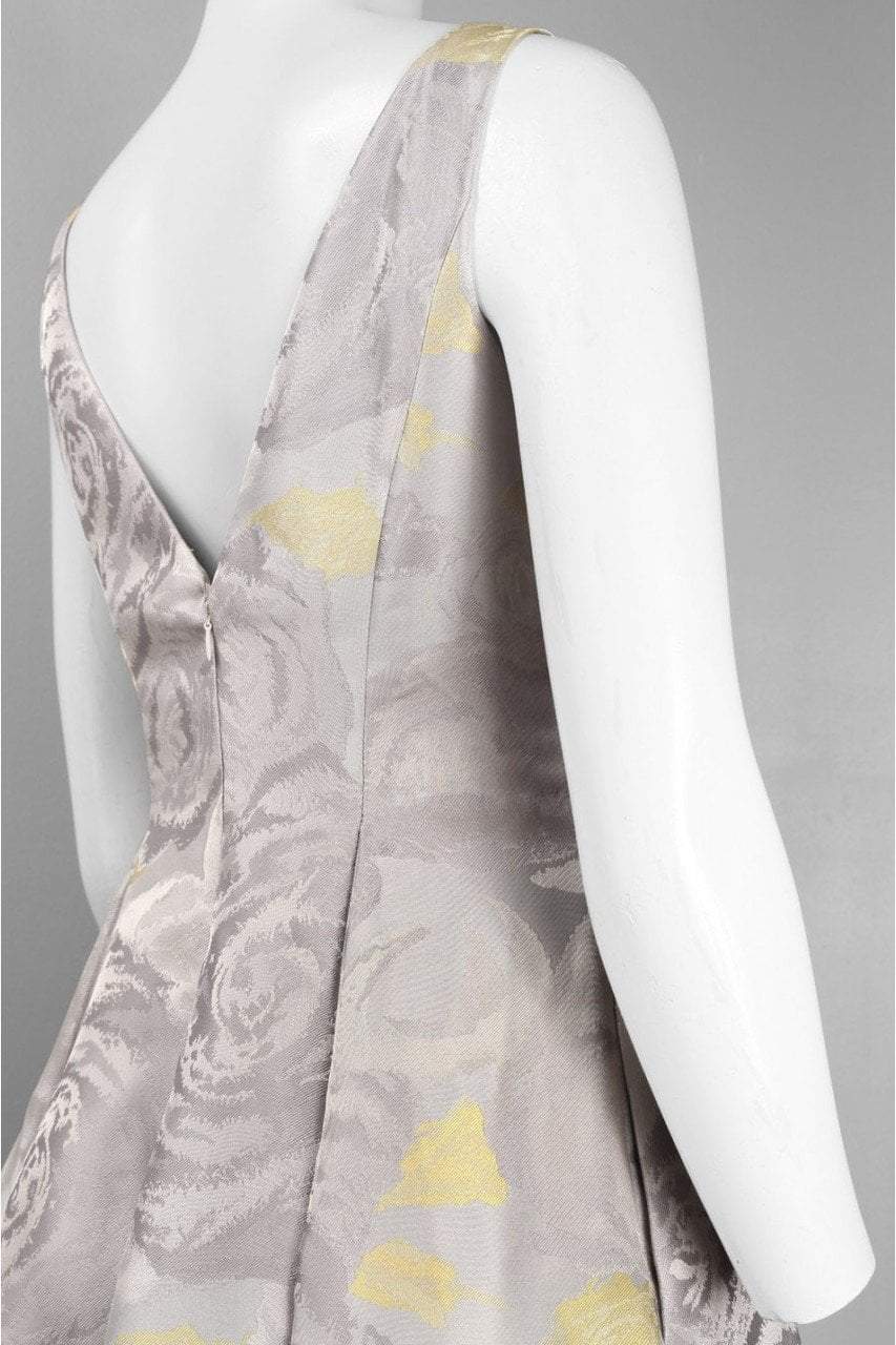 Adrianna Papell - Floral Printed Pleated A-line Dress 41889270SC