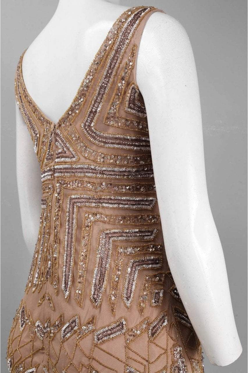 Adrianna Papell - Pattern Beaded Short Dress 41899240SC