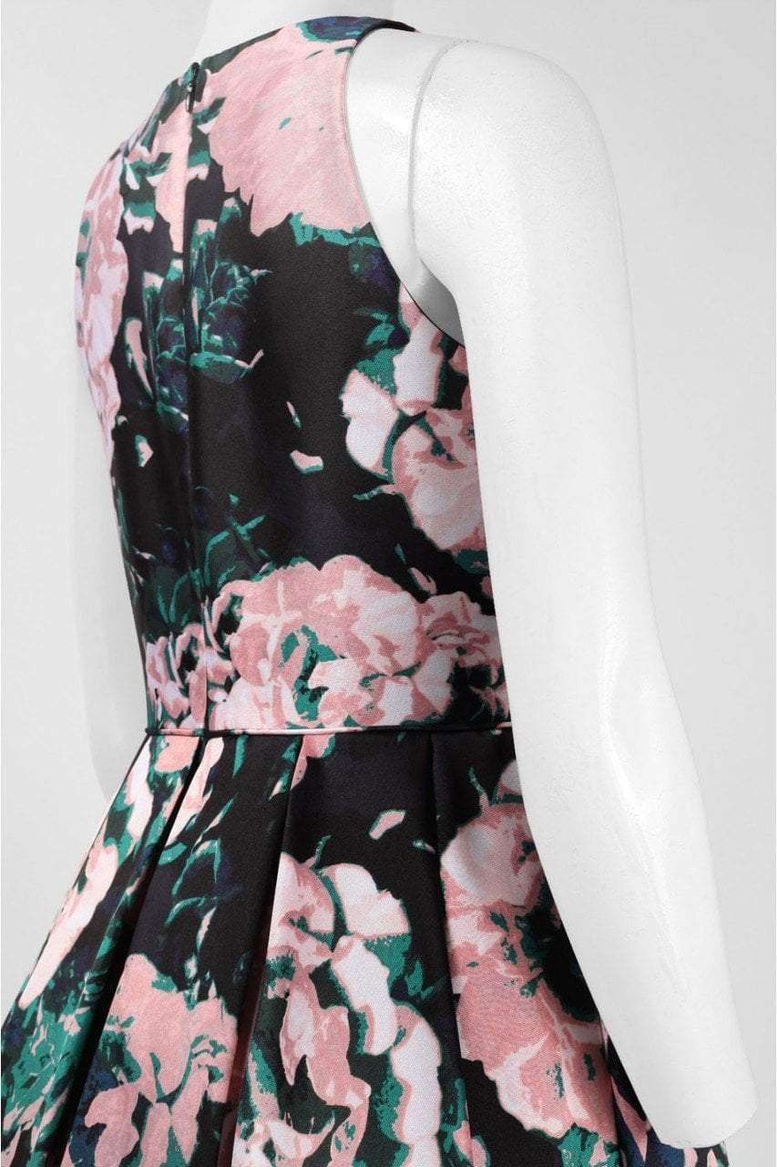 Adrianna Papell - V Neck Floral Printed Short Dress 41911890SC