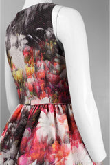 Adrianna Papell - Sleeveless Floral Printed Short Dress 41912000SC
