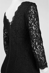 Adrianna Papell - 61864780SC Lace Scalloped Sheath Cocktail Dress