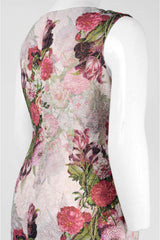 Adrianna Papell - Floral Print Jacquard Cocktail Dress 81925491SC