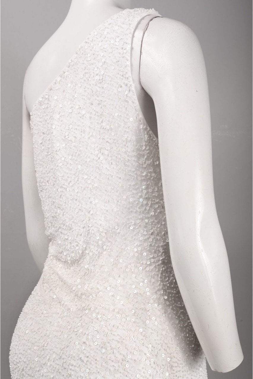 Adrianna Papell - One Shoulder Sequined Sheath Dress 91880950SC