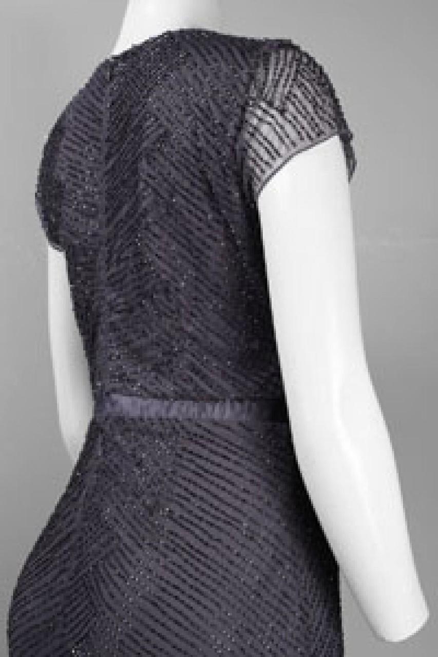 Adrianna Papell - Illusion Beaded Cap Sleeve Dress 91885900SC