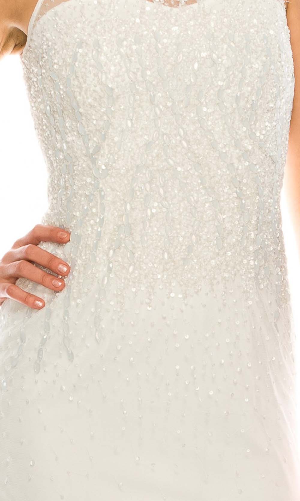 Adrianna Papell - 91892190 Sleeveless Beaded Illusion Long Dress