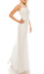 Adrianna Papell - 91892190 Sleeveless Beaded Illusion Long Dress