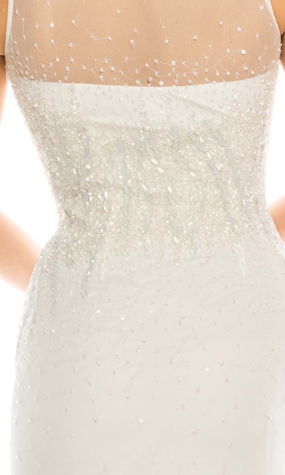 Adrianna Papell - 91892190 Sleeveless Beaded Illusion Long Dress