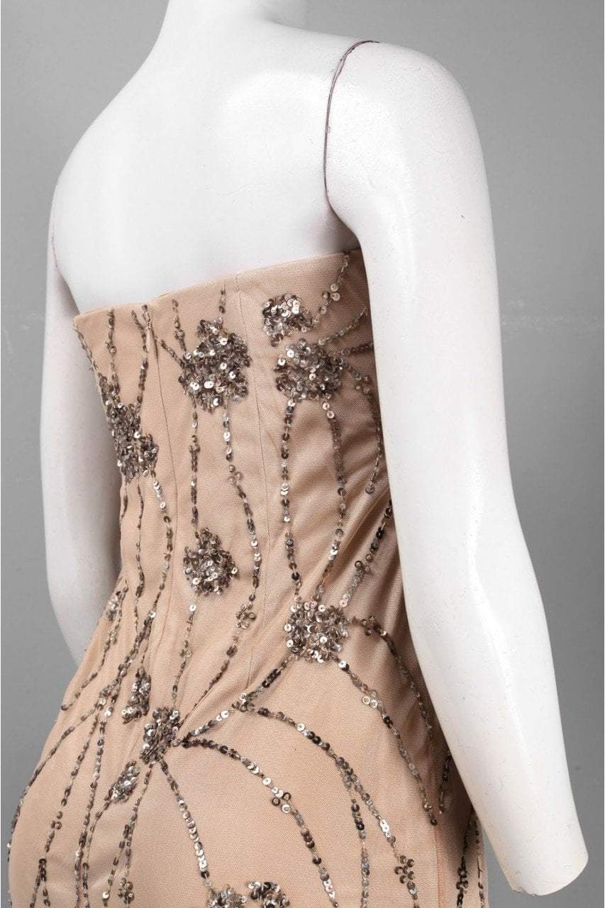 Adrianna Papell - 91897540SC Straight Across Bedazzled Dress