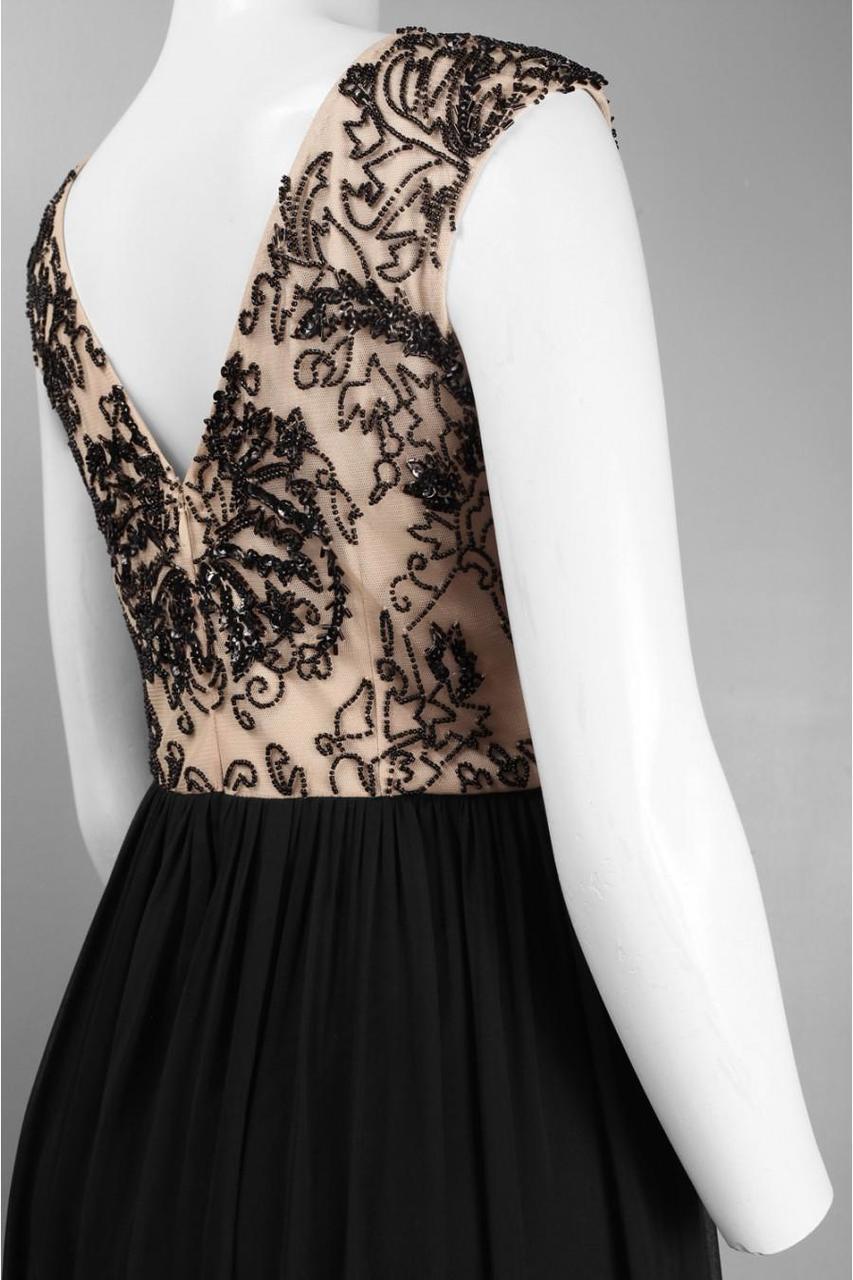 Adrianna Papell - Sleeveless Beaded Chiffon A-line Dress 91899340SC