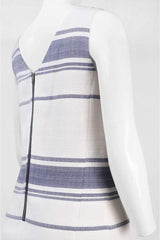 Adrianna Papell - Sleeveless Stripe Short Dress 16PD11220SC
