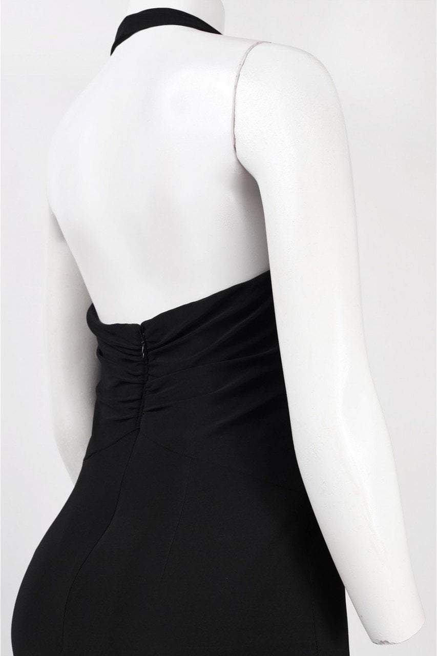 Adrianna Papell - V Neck Ruched Long Dress 191915320SC