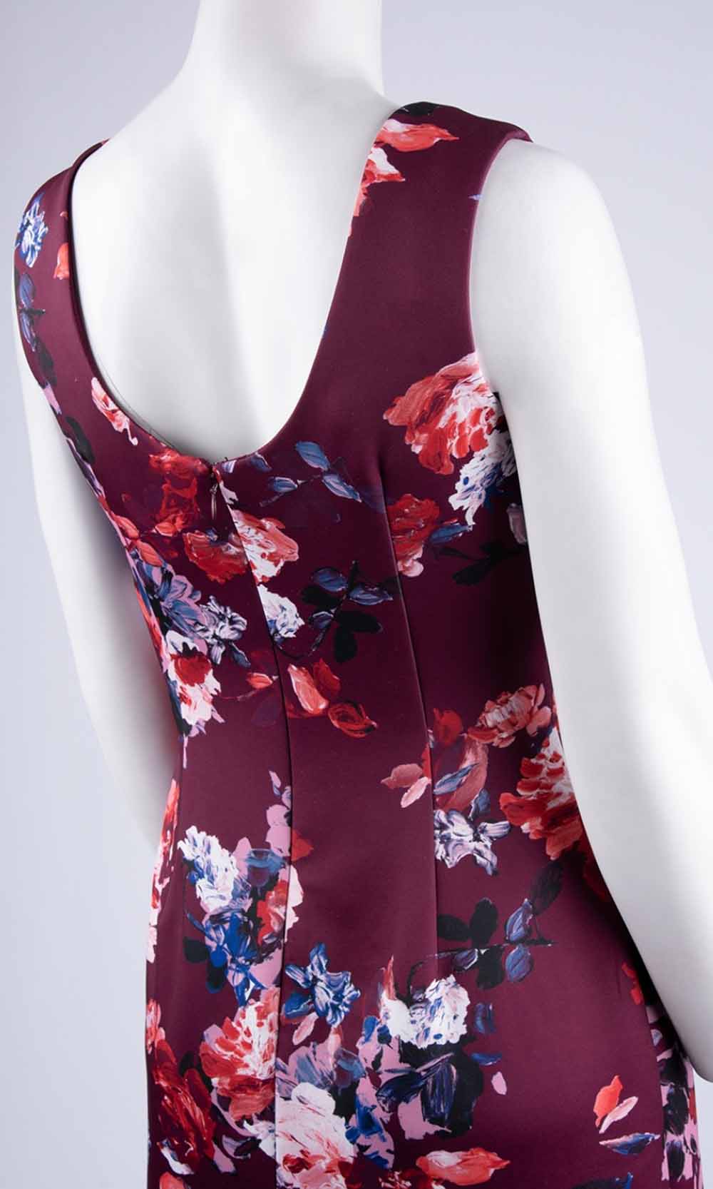 Adrianna Papell - AP1D102390SC Floral Print Bateau High Low Dress