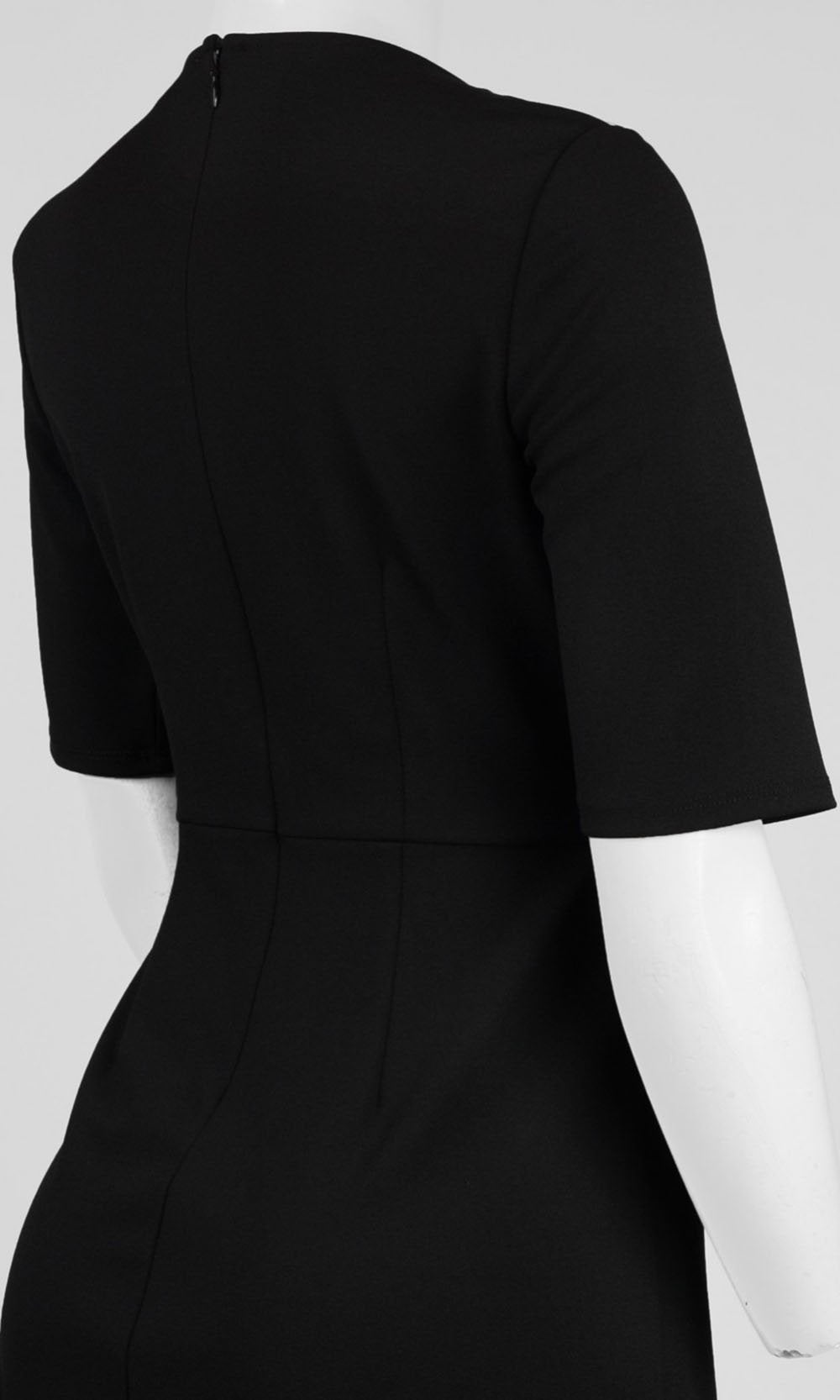 Adrianna Papell - AP1D100146SC Surpliced V-Neck Short Sleeve Dress