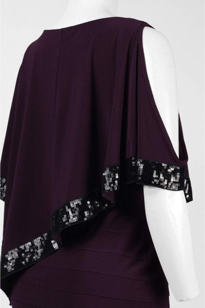 Adrianna Papell - Cold Shoulder Asymmetric Short Dress AP1D100418SC
