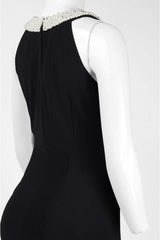 Adrianna Papell - AP1D100522SC Embellished Neck Fitted Ruched Dress